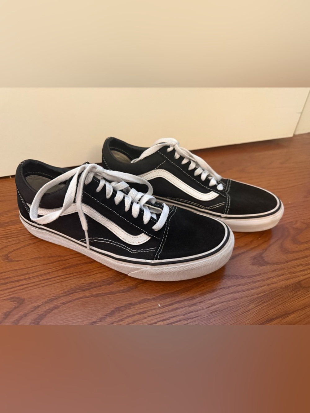 Vans Old Skool Black and White Low Top Sneakers
